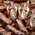 Angel Pressed Czech Glass Beads - Metallic Copper
