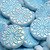 Origami Flower Pressed Czech Glass Beads - Sky Blue