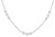 1 mm Sterling Silver D/C Ball Chain With Bead Necklace