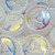 Boat Medallion Pressed Czech Glass Beads - Frosted White