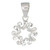 Sterling Silver Heart Wreath Pendant