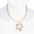 Sterling Silver Rose Gold Plated Leaf Pendant