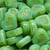 10 Pcs 14x12mm Heart Table Cut Glass Czech Beads - Lime Green