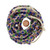 34 Inch Strand 10-12mm African Glass Krobo Trade Beads- Dark Salmon w/ Dots