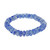 11 Inch Strand 12-14mm African Glass Krobo Beads- Blue Speckled Frost