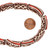 11 Inch Strand 10-12mm African Glass Krobo Beads- Brown w/  Criss Cross Patterns