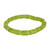 11 Inch Strand 11-12mm African Glass Krobo Beads- Lime Yellow