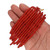 3-4mm Frosted Red African Glass Seed Beads