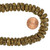 11 Inch Strand 12-13mm African Glass Krobo Beads- Speckled Medium Brown
