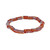 7-8mm Red Orange African Glass Krobo Beads