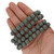 15 In Strand of 10MM Dyed Lava Rock Round Beads Gray