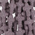 Dyed Lava Rock Cross Shaped Beads 18X26mm 15 In Strand-Purple