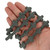 15 In Strand of 18X26 MM Dyed Lava Rock Cross Shaped Gray