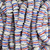 11-12mm Red White And Blue Striped African Glass Krobo Beads
