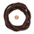 6-7mm Dark Brown African Glass Krobo Beads