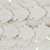 Fish Shaped Dyed Lava Rock Beads 32X35mm 15 In Strand - White