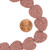 Dyed Lava Rock Heart Shaped Beads 20mm 15 In Strand-Dusty Rose