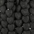 Black heart Shaped Lava Rock Beads 20mm