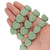 15 In Strand of 20 MM Dyed Lava Rock Heart Shaped Beads Light Green