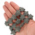 15 In Strand of 20 MM Dyed Lava Rock Star Shaped Beads Gray