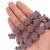 15 In Strand of 20 MM Dyed Lava Rock Star Shaped Beads Purple