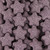 Purple Star Shaped Lava Rock Beads