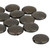 8 Inch Strand 10.2MM Gunmetal Colored Coin Brushed Bead