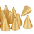 Gold Colored Cone Shaped Metal Bead Cap 16X12MM