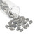 8x5 MM Gemduo™ Czech Glass Beads- Frosted Gray