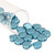 7.5x7.5 MM Matubo Ginko™ Czech Glass Beads- Metal Turquoise