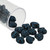 7.5x7.5 MM Matubo Ginko™ Czech Glass Beads- Ionic Jet Blue