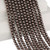 15 IN Strand Of 5 mm Dark Brown Faux Pearl Beads