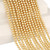 15 IN Strand Of 4 mm Golden Faux Pearl Beads