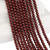 15 IN Strand Of 5 mm Burgundy Faux Pearl Beads
