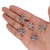 17x18x5 MM Ceramic Starfish Beads - Gray