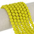 8mm Round Faceted Glass Beads - Pineapple Yellow