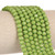6mm Rondelle Faceted Glass Beads - Yellow Green