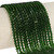 3mm Bicone Faceted Glass Beads - Forest Green