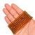 6mm Rondelle Faceted Glass Beads - Caramel Brown