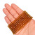 Rondelle Faceted Glass Beads - Caramel Brown