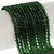 4mm Bicone Faceted Glass Beads - Forest Green