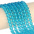 8mm Round Faceted Glass Beads -  Sky Blue