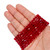 6mm Bicone Faceted Glass Beads - Ruby Red