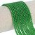 3mm Rondelle Faceted Glass Beads - Lime Green