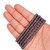 Round Faceted Glass Beads - Violet Gray