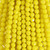 4mm Round Faceted Glass Beads Pineapple Yellow