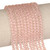 Round Faceted Glass Beads 4mm - Rose Pink