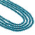 Round Faceted Glass Beads 3mm - Turquoise