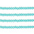 Round Faceted Glass Beads 3mm - Teal