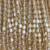 Faceted Cylinder Shape Glass Beads  - Champagne